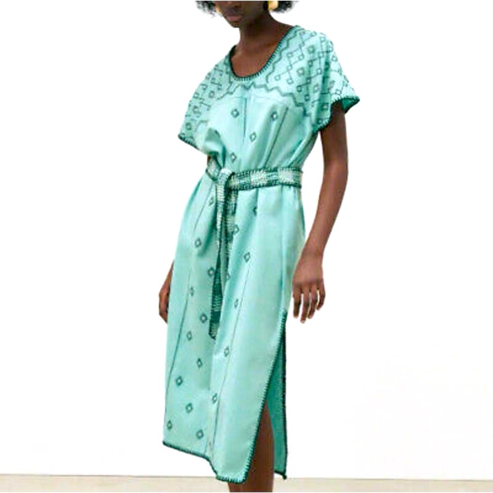 Zara Embroidered Midi